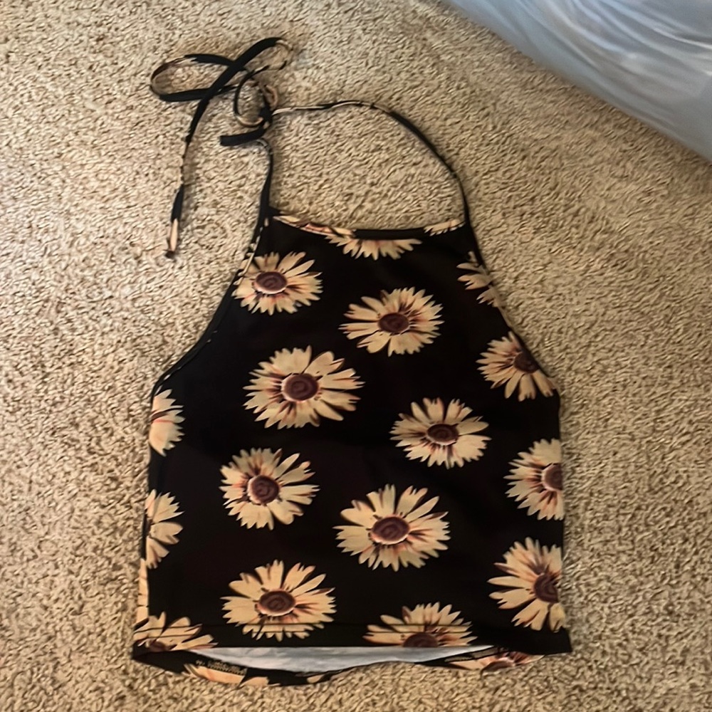 Sunflower halter top